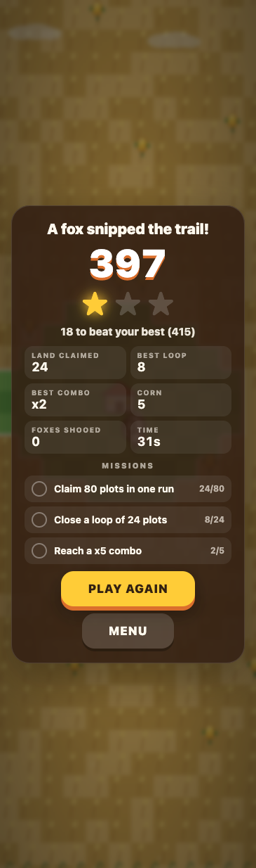 Acre Loop result